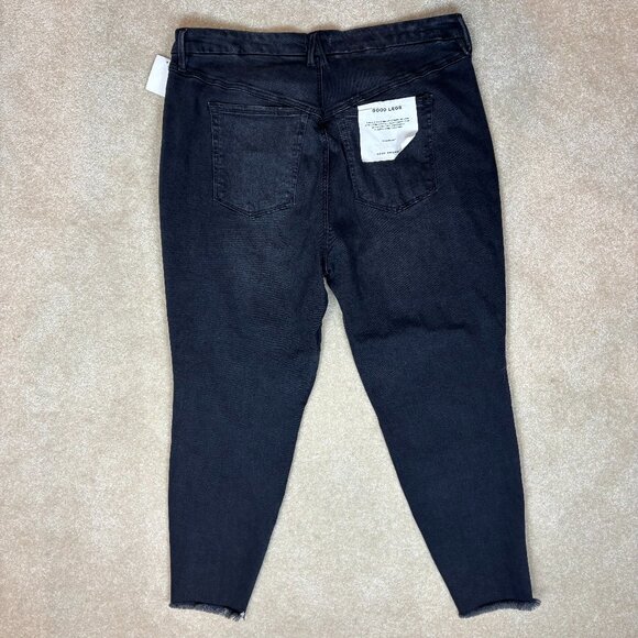 Good American Good Legs Dark Wash Skinny Sculpting Jeans in Black Size 28-32 NWT - Picture 2 of 9